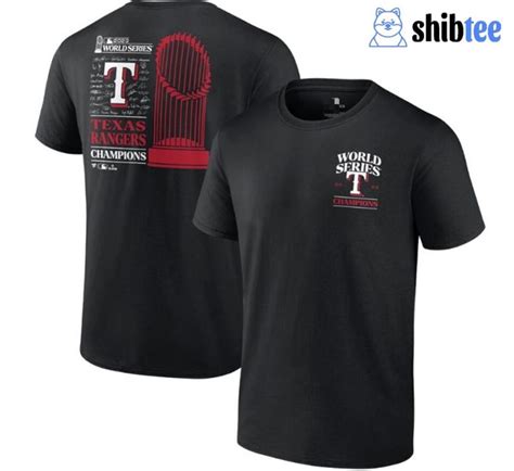 texas rangers world series winners t shirts